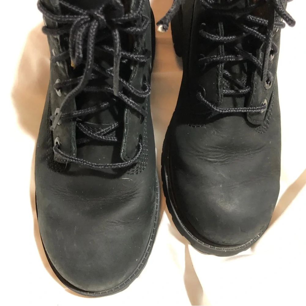 Timberland Black Youth Boots Size 3